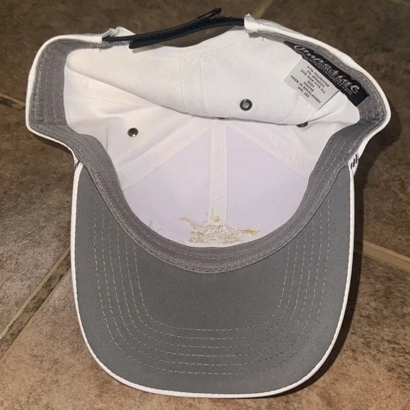 Anheuser Busch vintage golf eagle hat NWT white gold